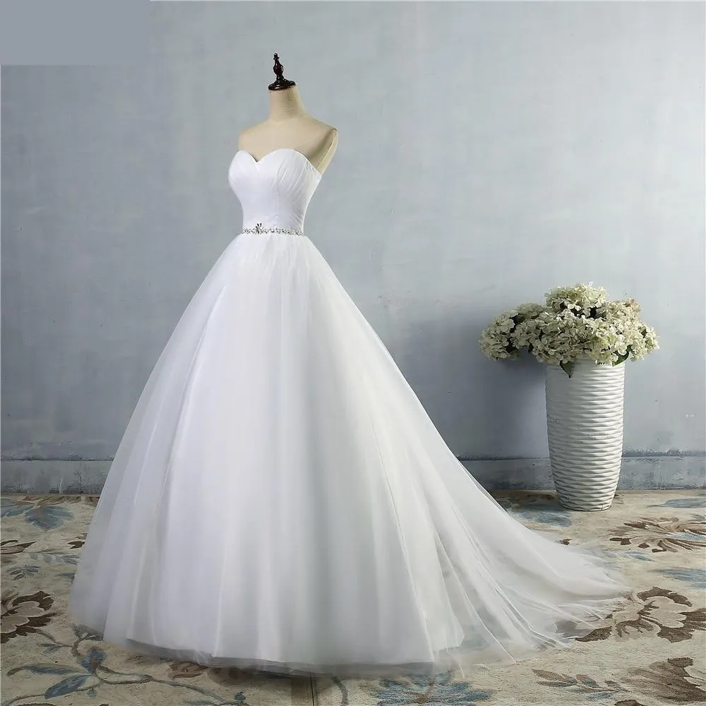 A-Line Sexy Backless Custom Made Beach Bridal Lace Wedding Gown