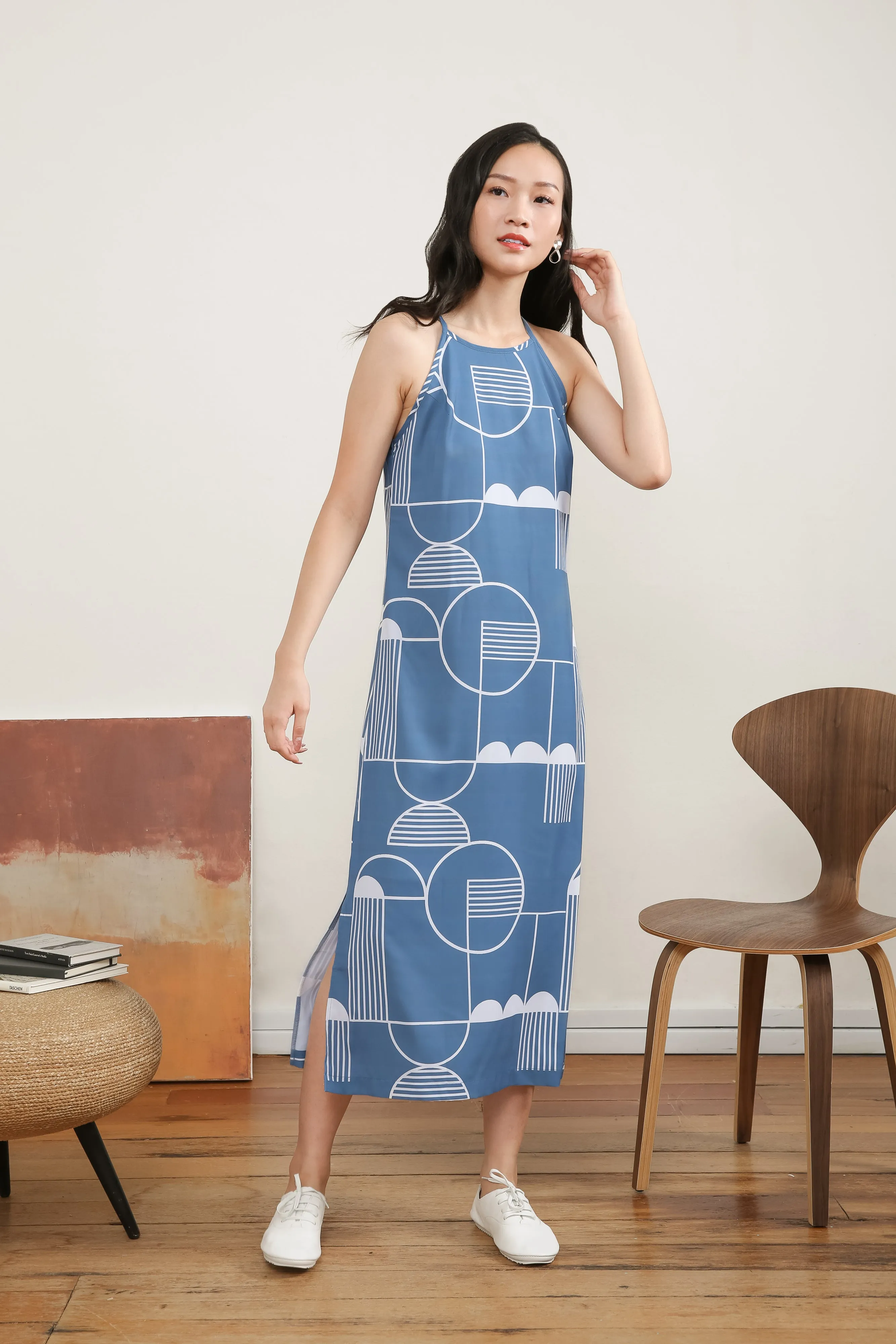 Aileen Printed Slip Maxi Dress