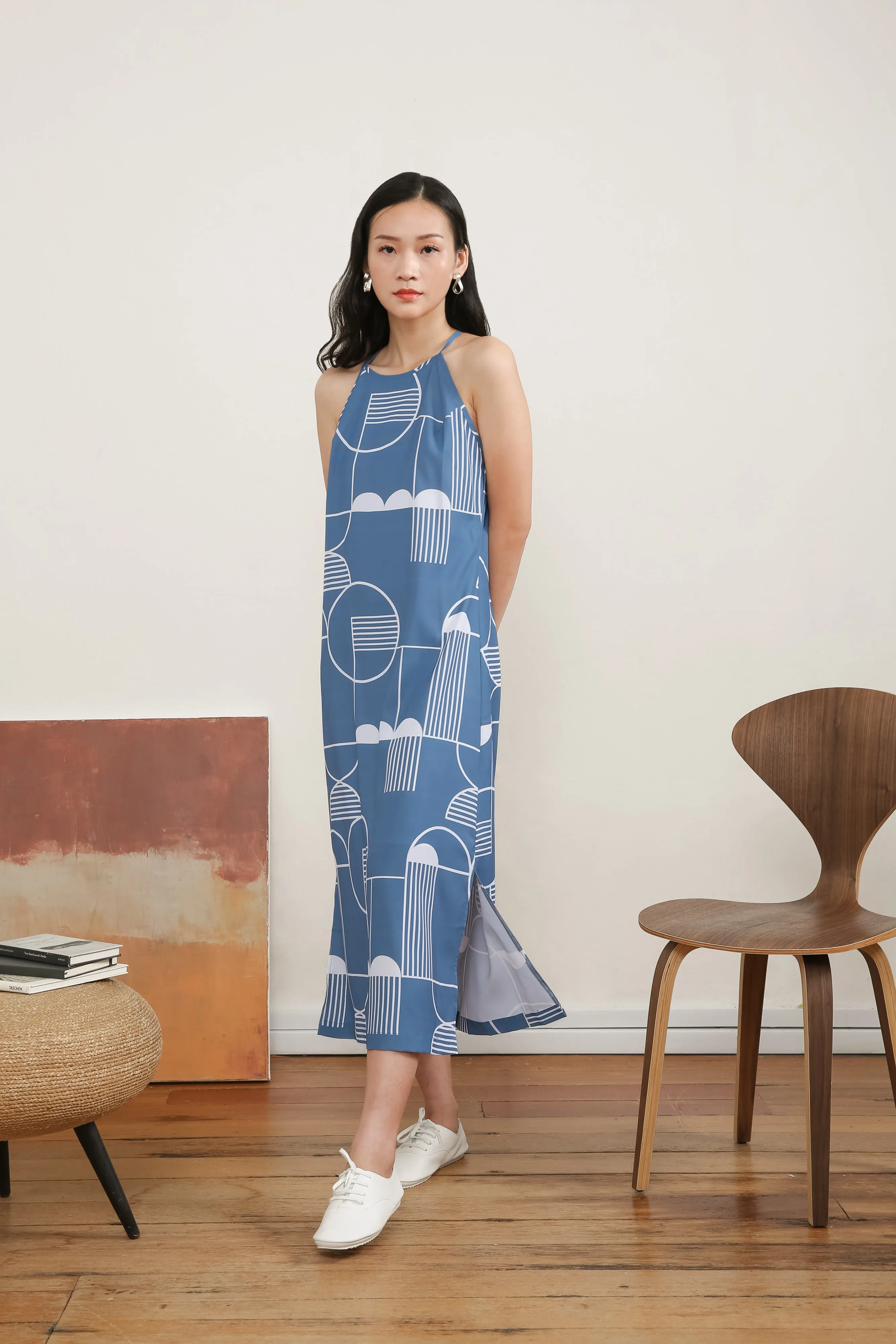 Aileen Printed Slip Maxi Dress