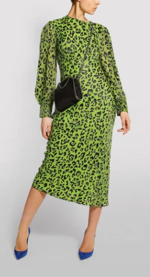 Aureta Silk Cheetah Dress