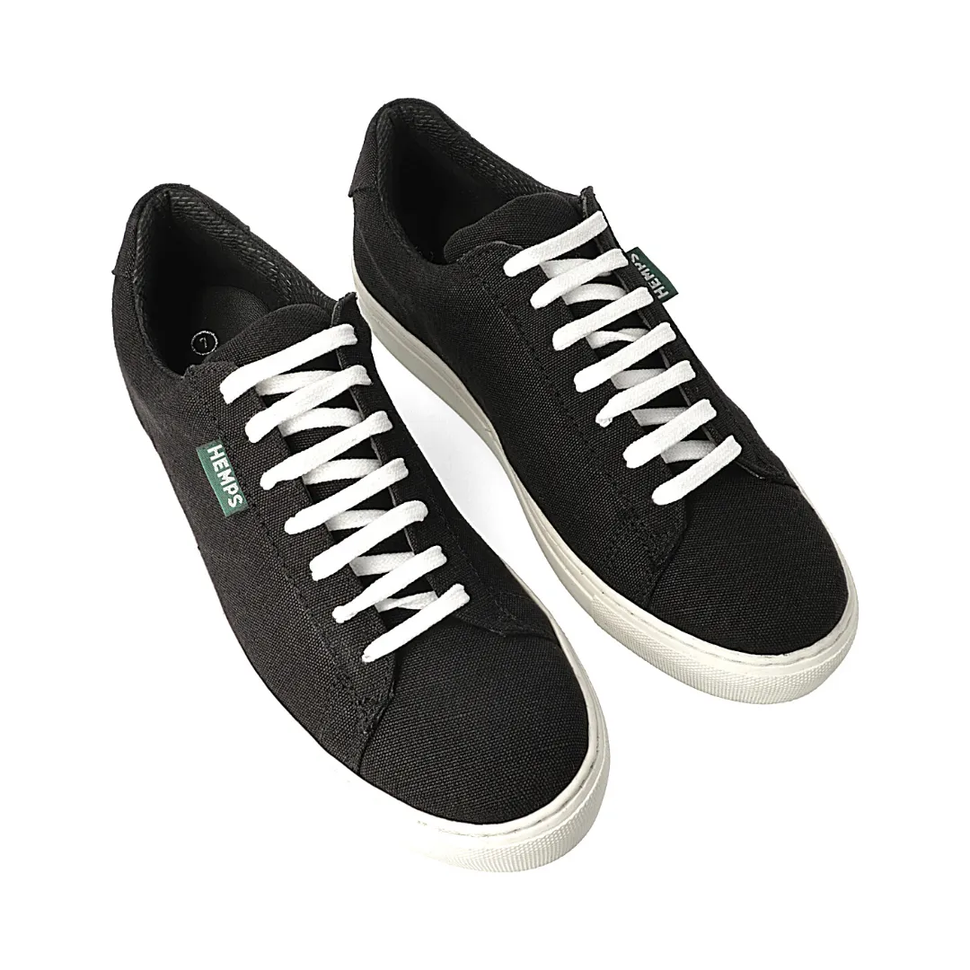 BLACK HEMP SNEAKERS