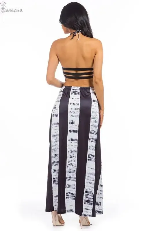 Black Maxi Dress Open Back