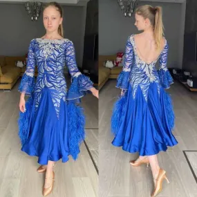 Blue Ballroom Dress For Junior 2