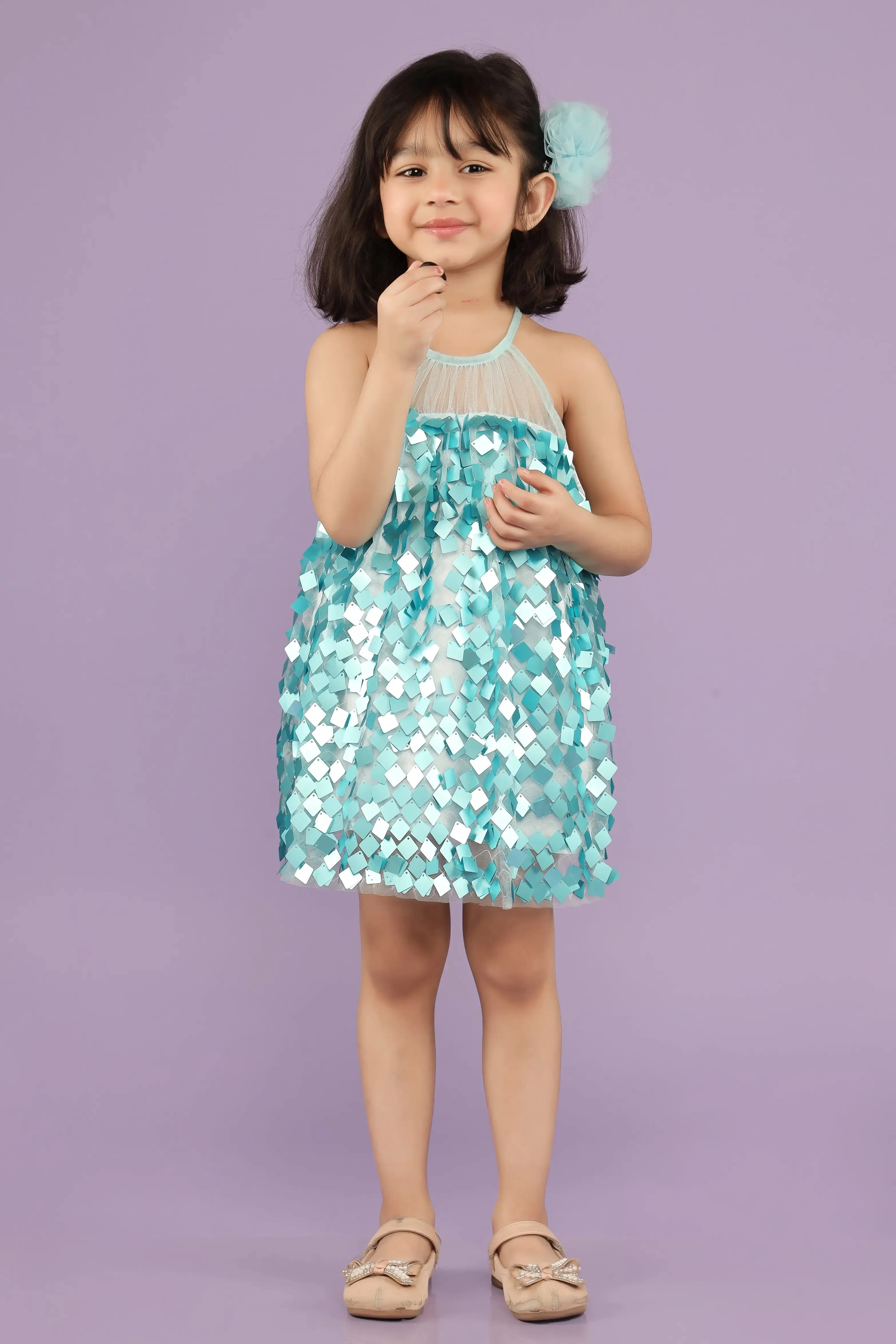 Blue Sparkler Party Dress