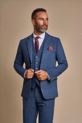 Carnegi Navy Tweed Blazer