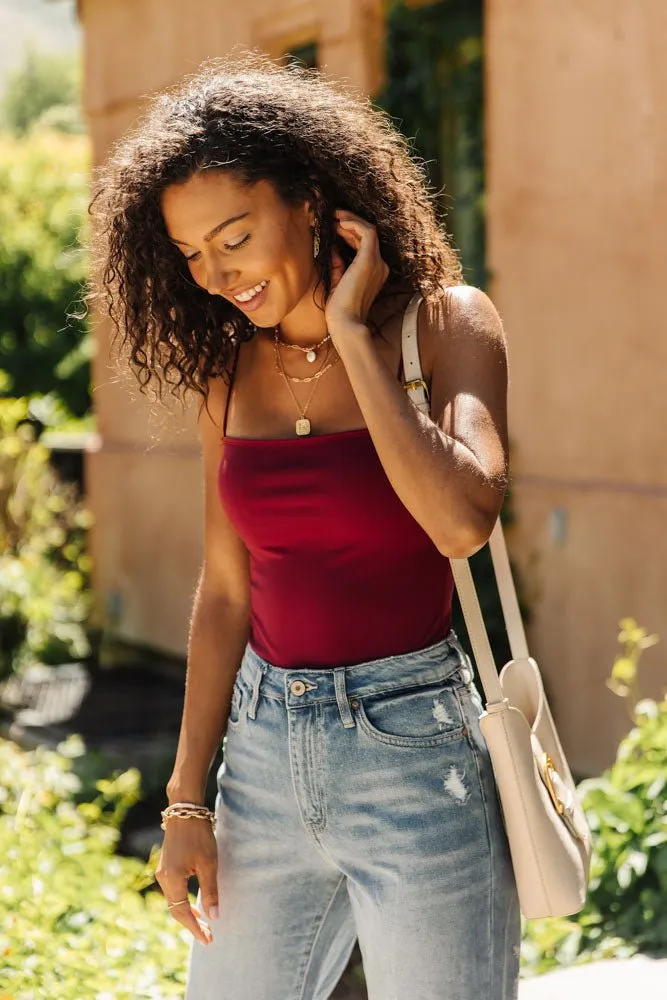 Charlotte Bodysuit in Red - FINAL SALE