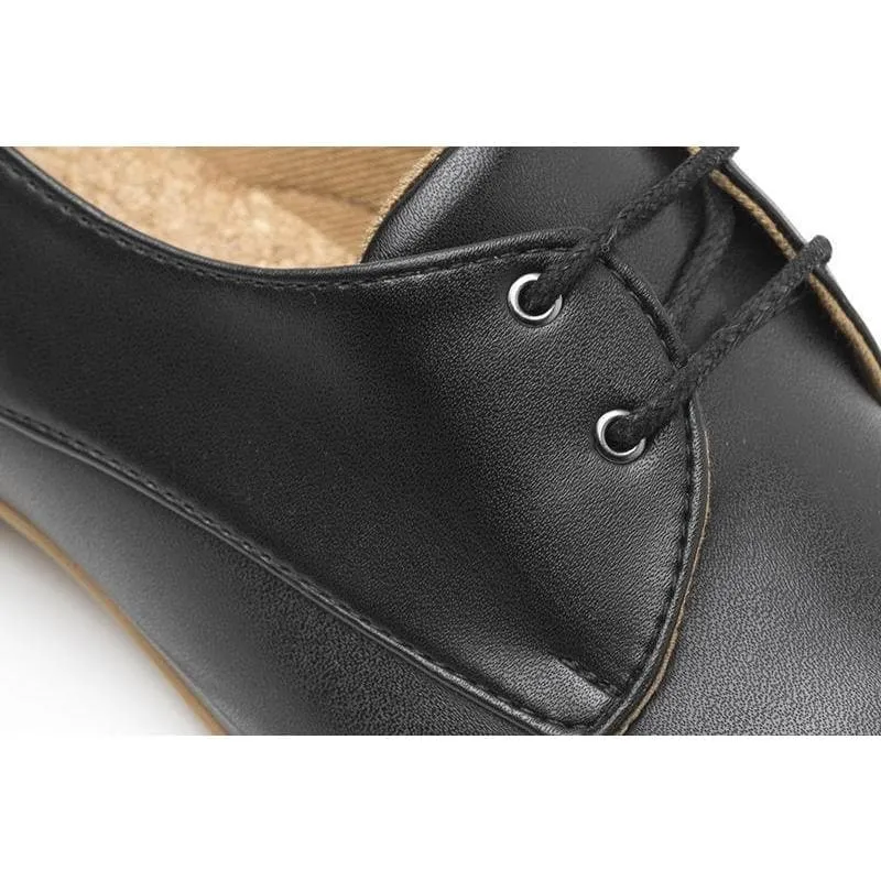 'Claudia' vegan women's Oxford by Ahimsa - black