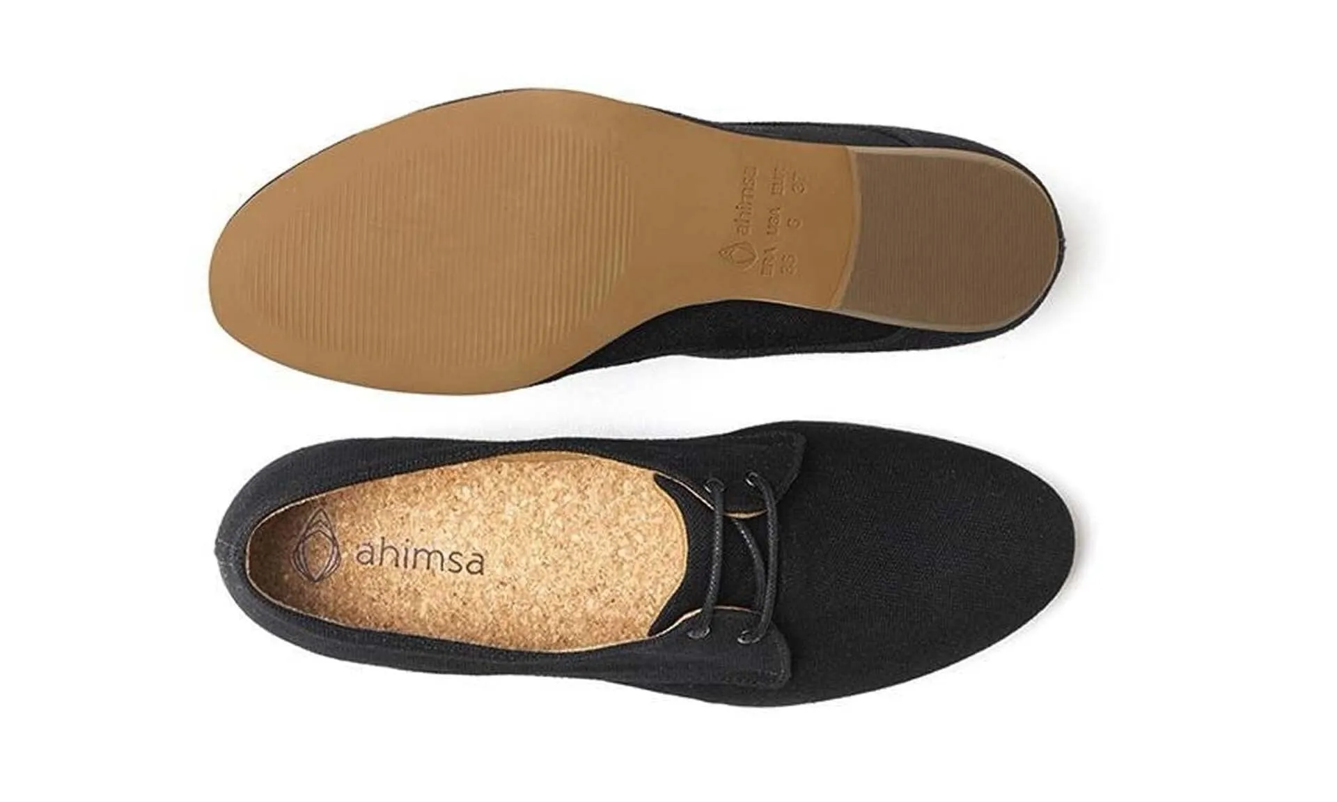 'Claudia' vegan women's Oxford by Ahimsa - black