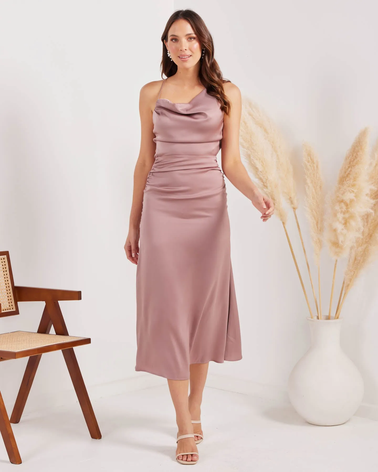 Daphne Dress-Mauve