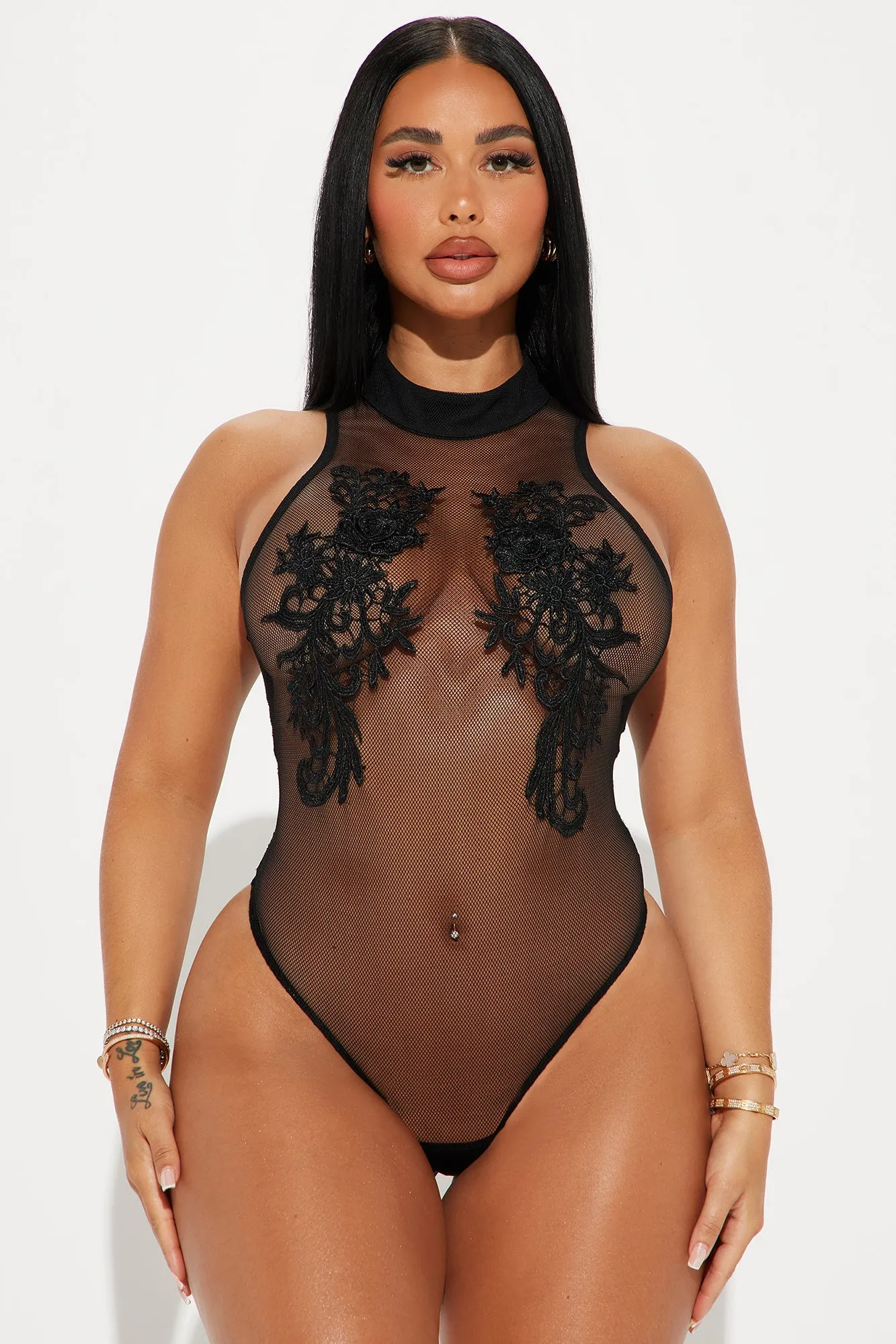 Divine Timing Bodysuit - Black