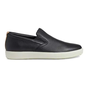 Ecco Women's Soft 7 Slip-On Black/Powder