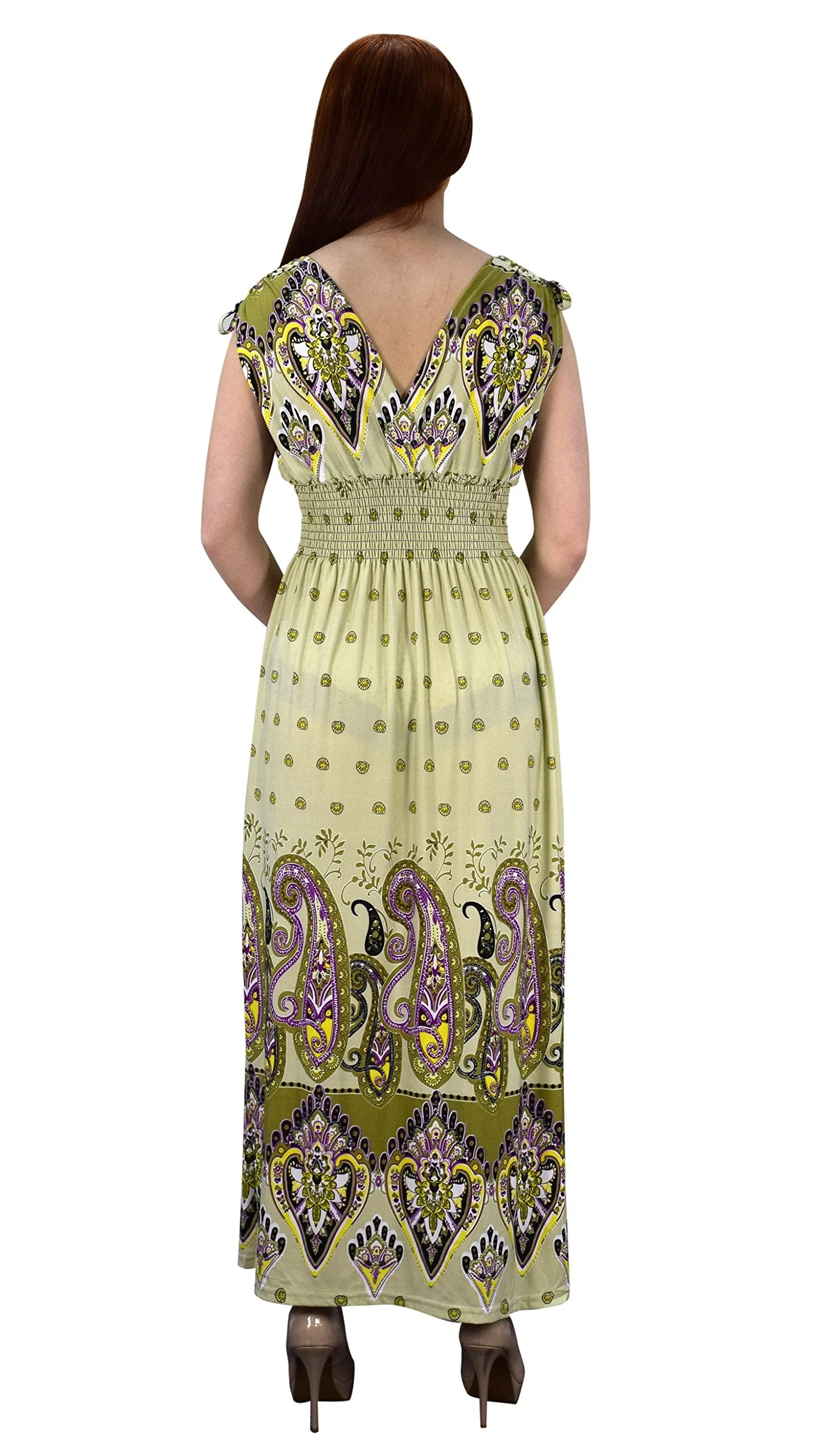 Exotic Bohemian Tahiti Sleeveless Maxi Dress