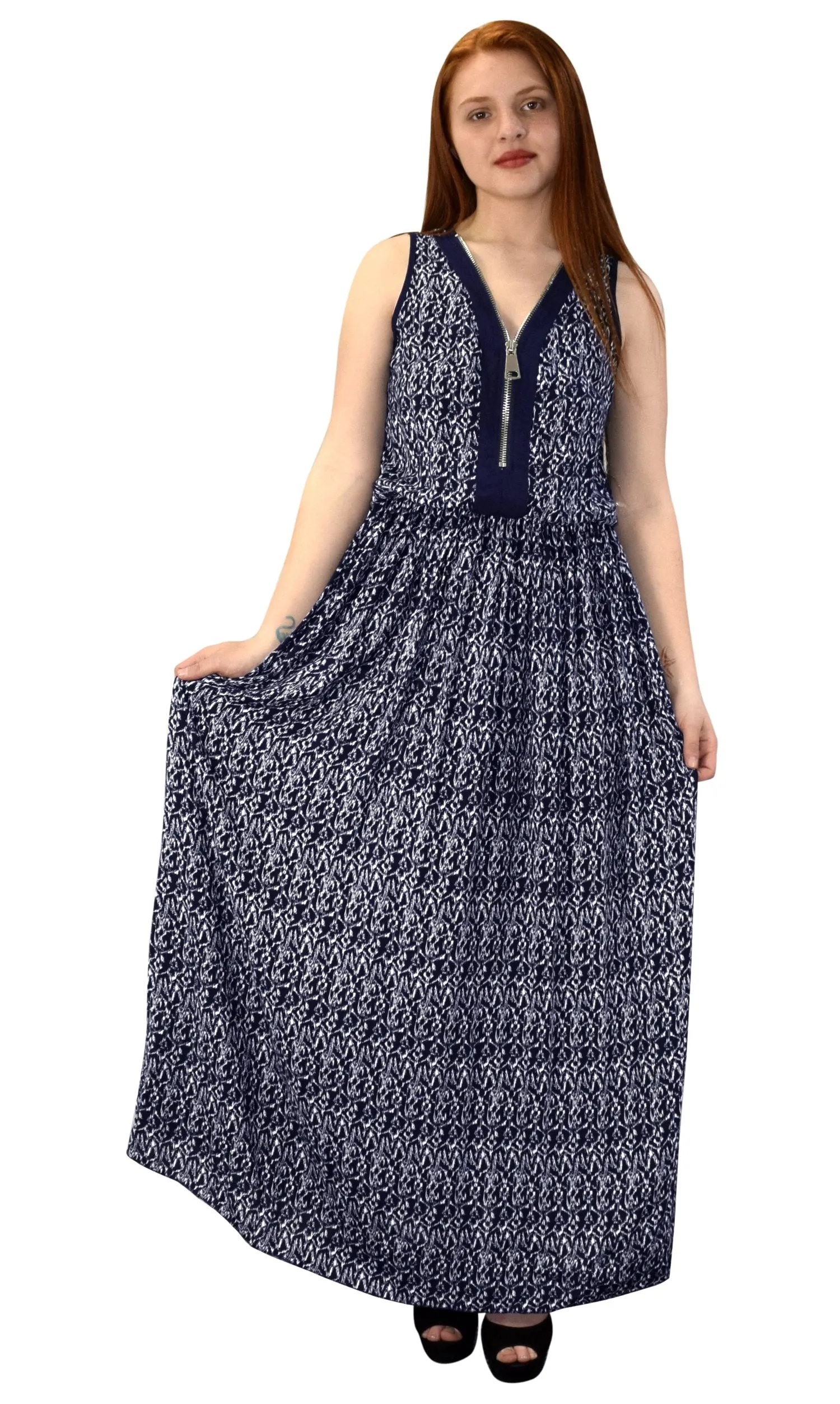 Exotic Bohemian Tahiti Sleeveless Maxi Dress