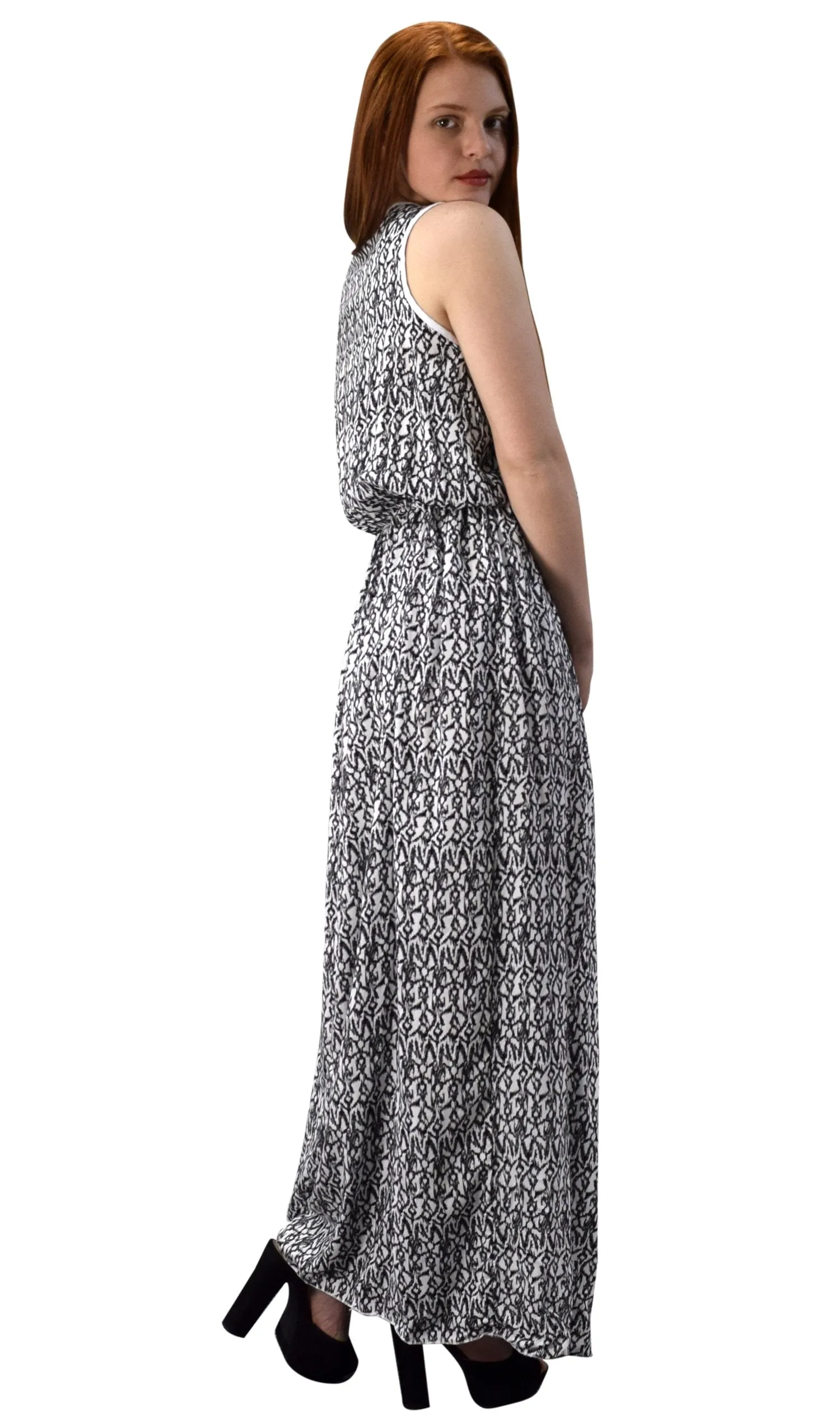 Exotic Bohemian Tahiti Sleeveless Maxi Dress