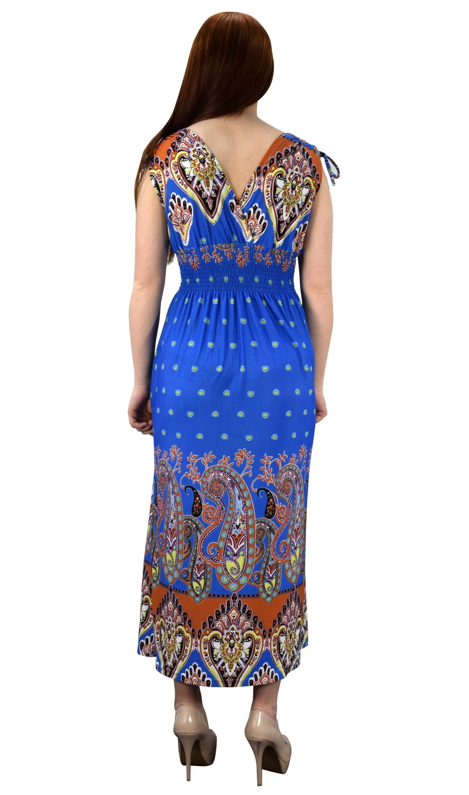 Exotic Bohemian Tahiti Sleeveless Maxi Dress