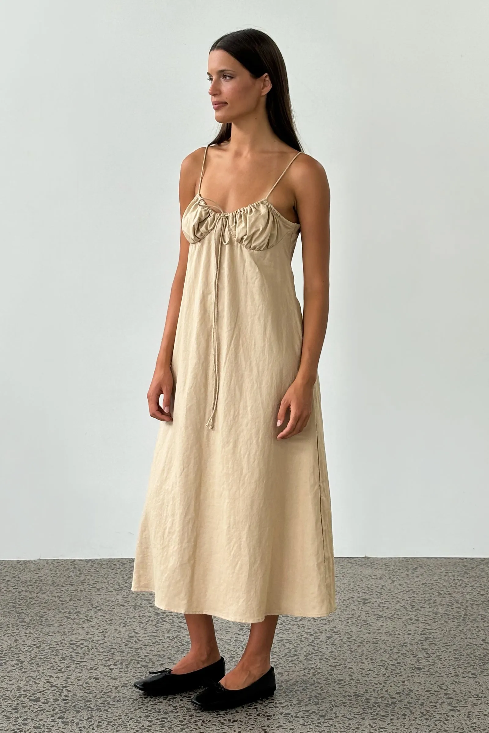 Frou Frou Dress in Sand