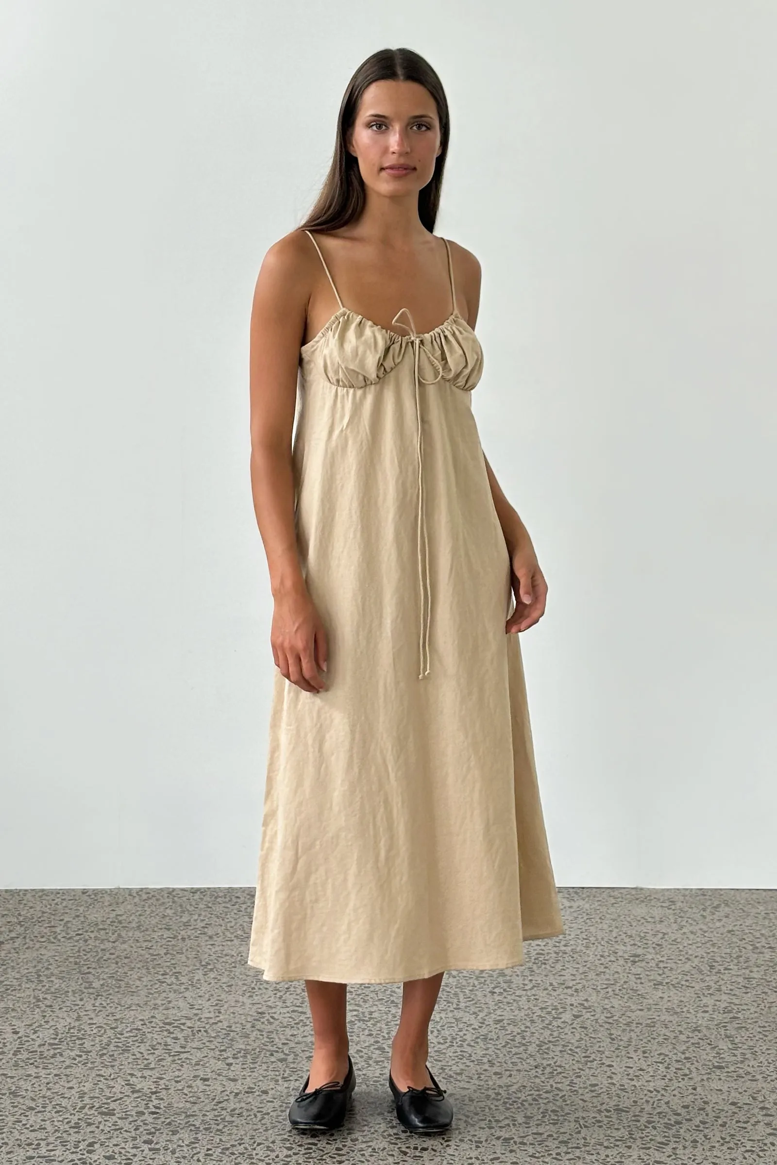 Frou Frou Dress in Sand