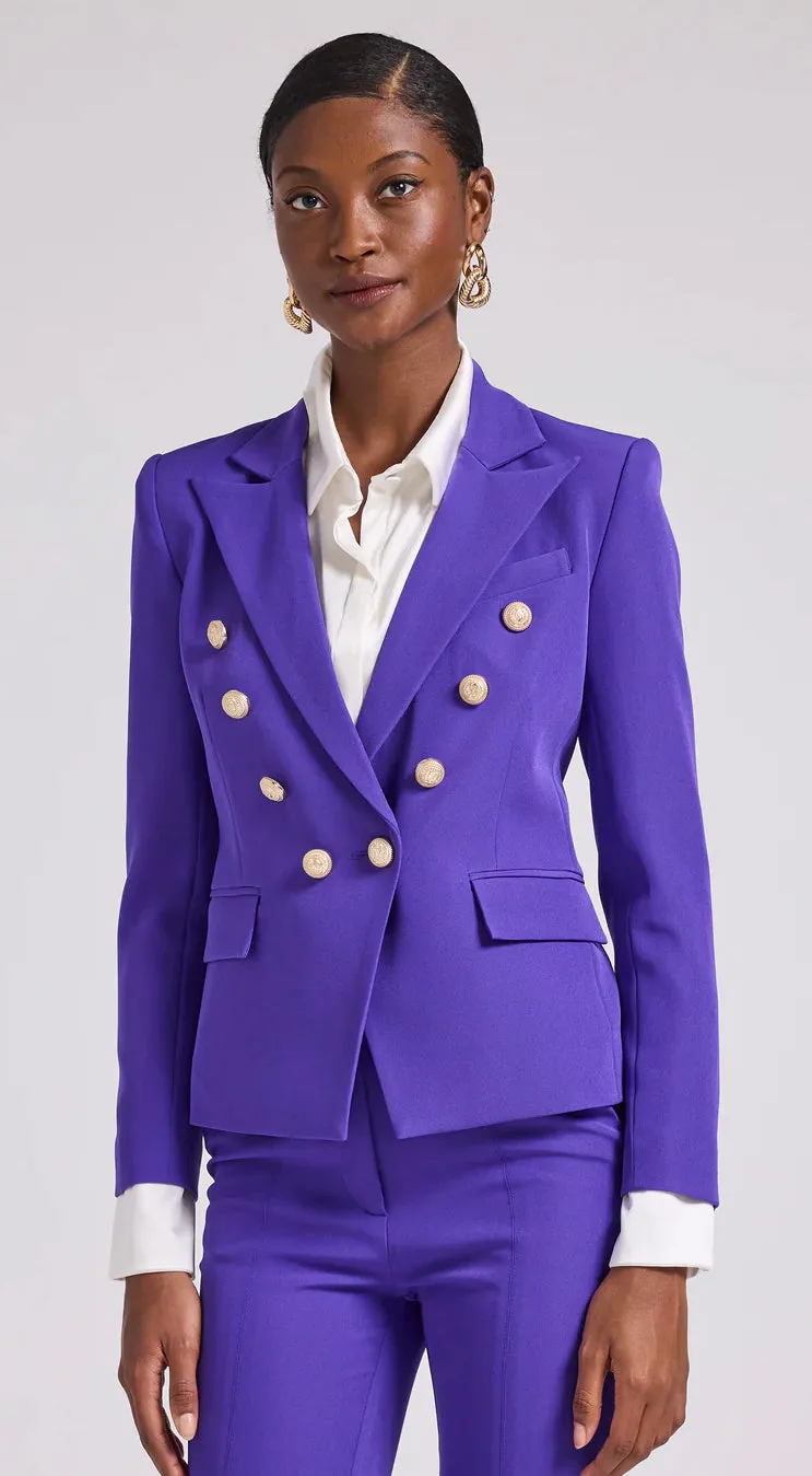 Generation Love - Delilah Crepe Blazer - Amethyst