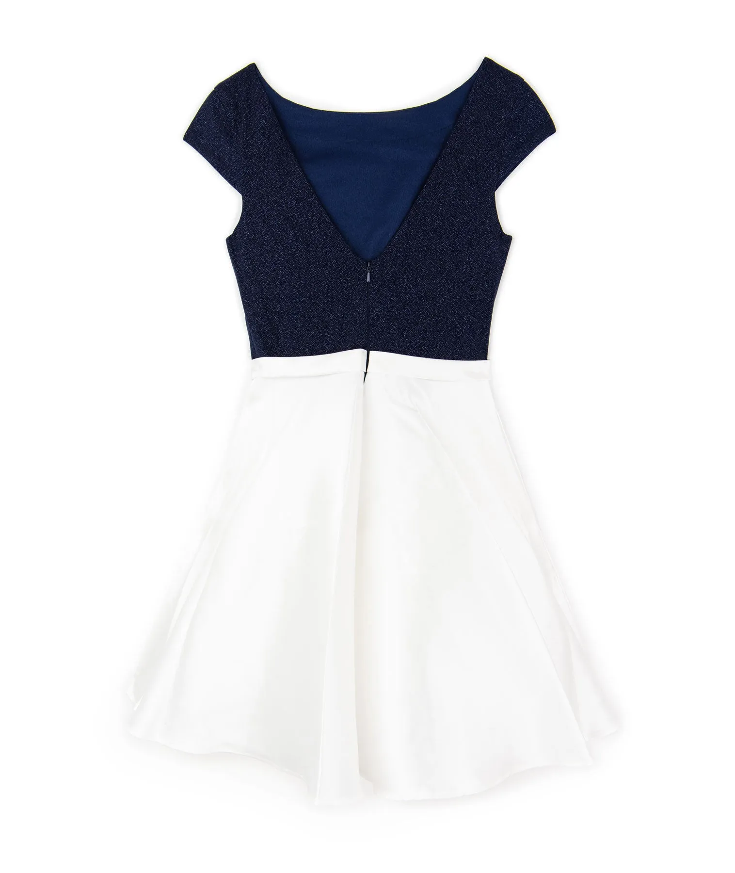 Jovani Girls Navy/White Audrey Dress