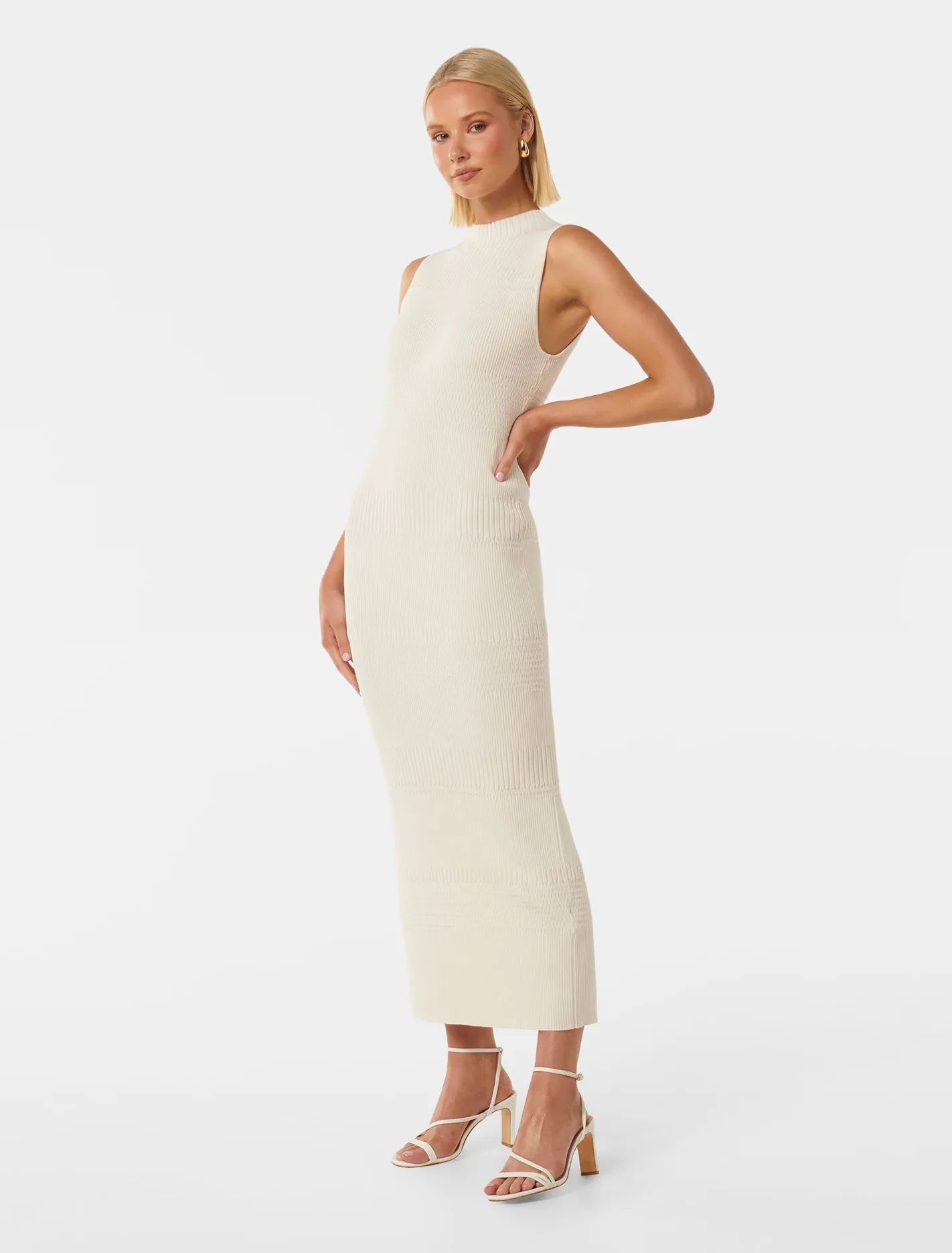 Lexi Sleeveless Self Knit Midi Dress