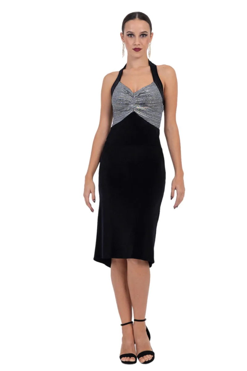 Marilyn Velvet Fishtail Tango Dress