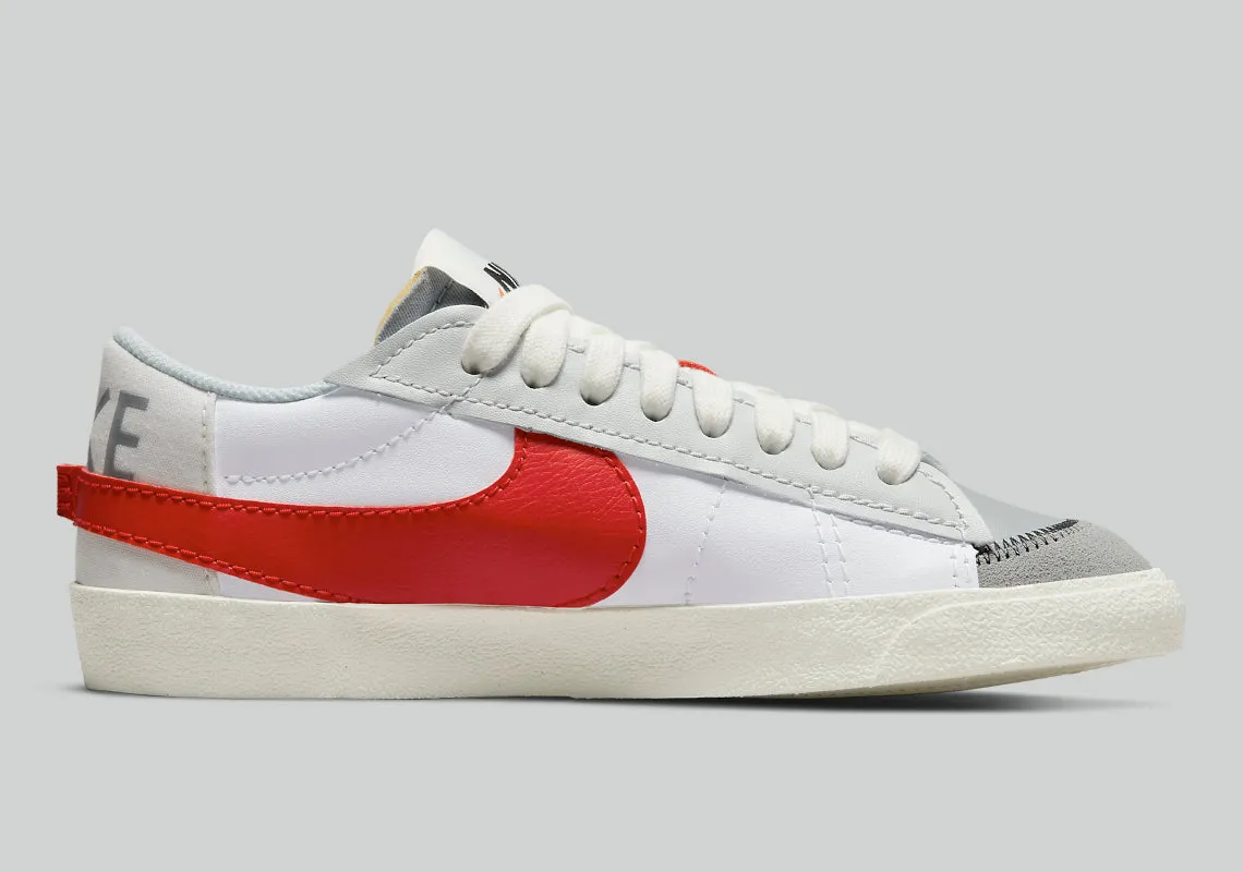 Nike Blazer Low 77 Jumbo White Photon Dust Light Smoke Grey University Red