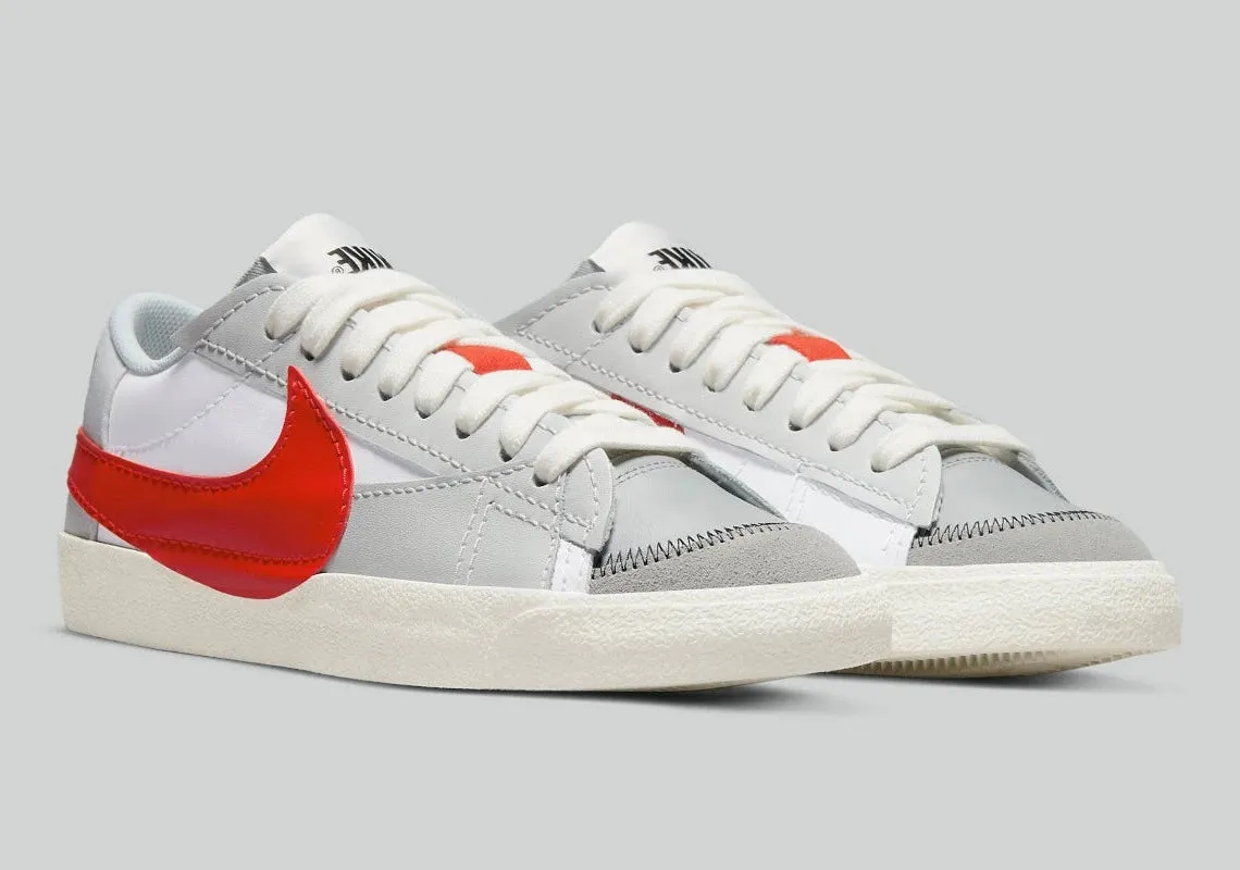 Nike Blazer Low 77 Jumbo White Photon Dust Light Smoke Grey University Red