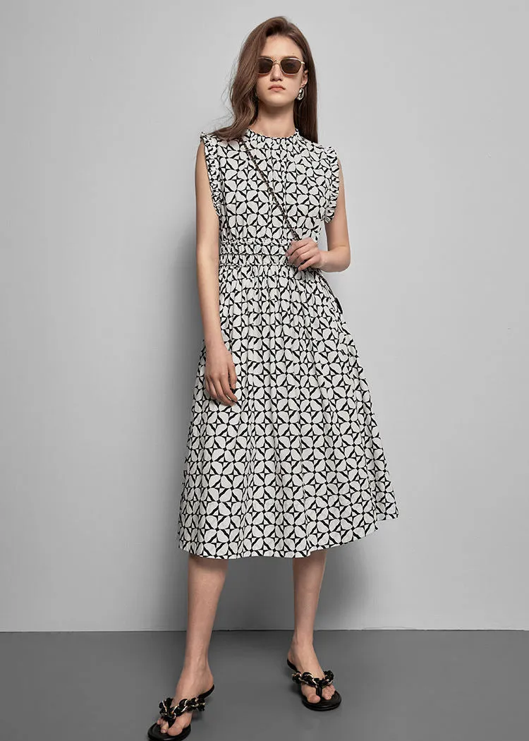 Noelle Cotton Sleeveless Fit & Flare Dress