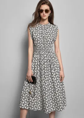 Noelle Cotton Sleeveless Fit & Flare Dress