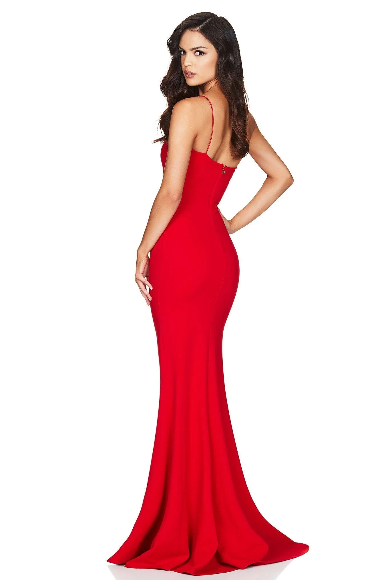 Nookie Jasmine One Shoulder Gown - Red