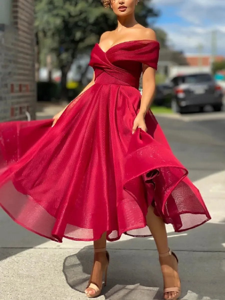 One Shoulder Dinner Dress