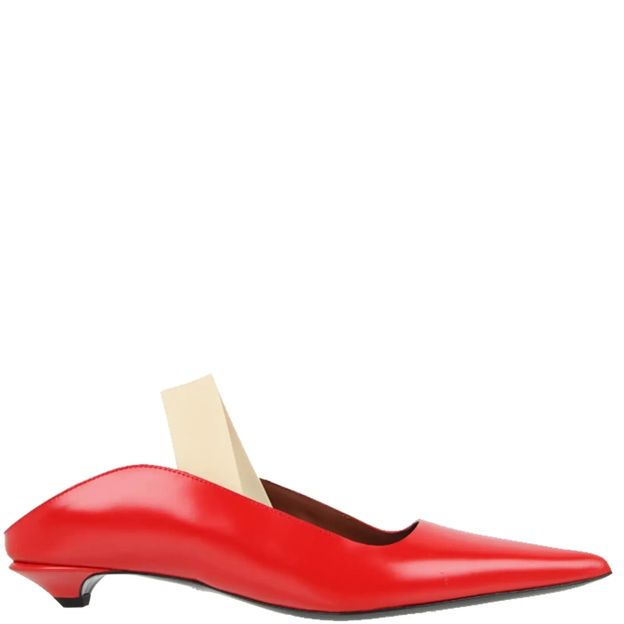 Slingback Wave Pump Nappa, Cherry