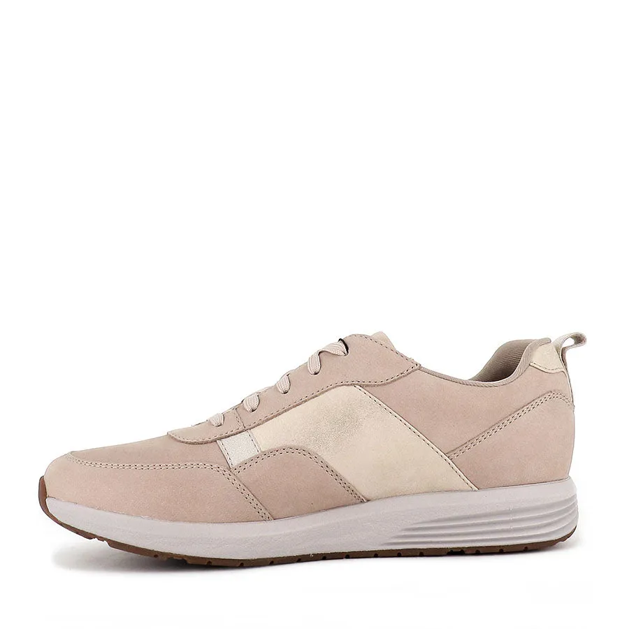 TRUSTRIDE LAYERED SNEAKER - TAUPE MULTI