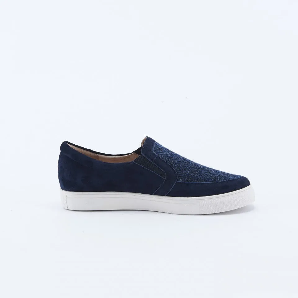 Women's Harris Tweed & Suede Trainers [3 colors]