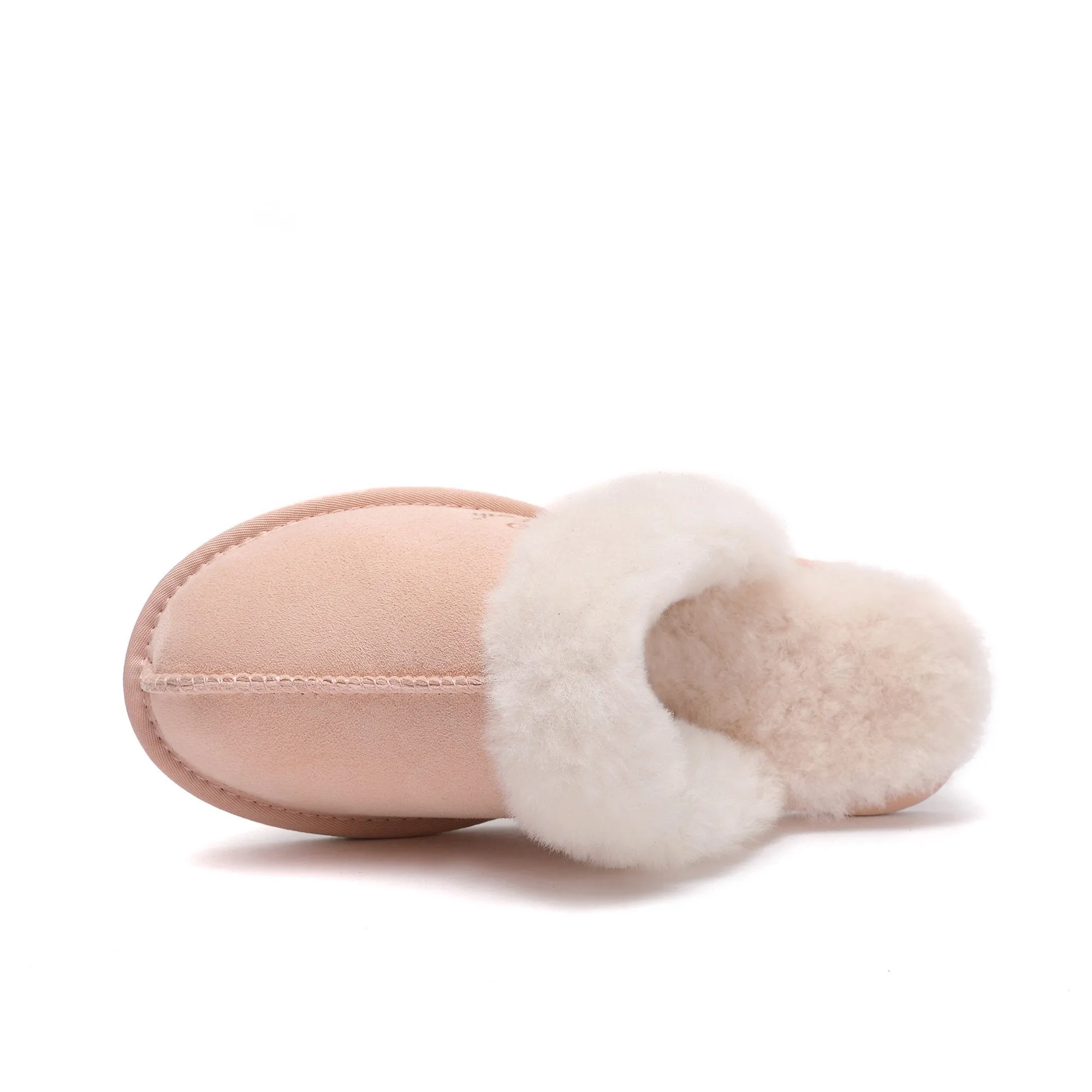 Women's Scuff - Australian Sheepskin UGG Slippers - Flexible Rubber Sole